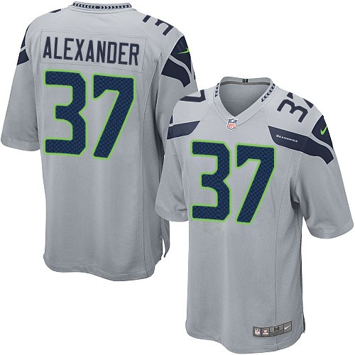 Youth Limited Shaun Alexander Nike Jersey Grey Alternate - #37 NFL Seattle Seahawks